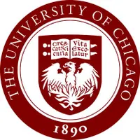 University of Chicago red and white emblem.